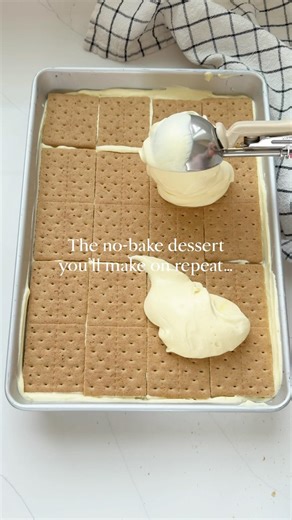 no bake eclair cake ✨ #baking #cake #dessert #nobake