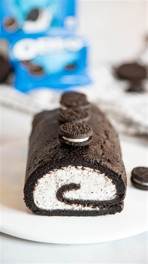 3 Ingredient OREO CAKE! 💙 #oreo #oreocake #recipe #3ingredientrecipe