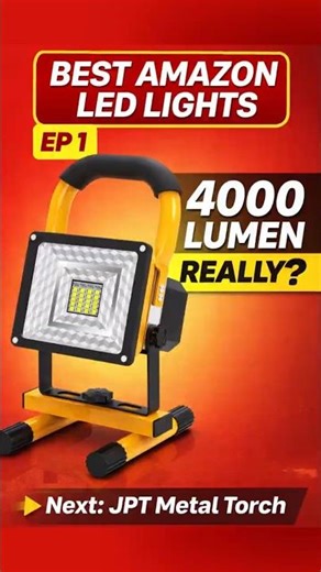 Part I- This 4000LM Work Light Disappointed Me 😐 | Best Amazon Led Lights | Honest Review