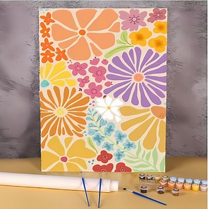 Paint by Numbers Kit for Beginner Art Kit With Step by Step Instruction Great Gift for Art Lovers Floral DIY Home Decor Acrylic Painting Set - Etsy