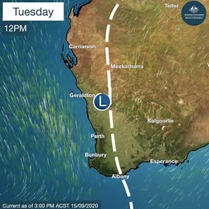 A cut-off low pressure system will bring widespread rainfall and thunderstorms to southern and central Australia during the second half of this week. Showers will develop across southern WA on Wednesday, intensifying and stretching into southwest NT, and southern and western SA on Thursday, including Adelaide. Activity will peak on Friday through much of SA, southeast NT and southwest Qld, moving into NSW and possibly northern Victoria during the weekend. Widespread 3-day totals of 10-50mm are e