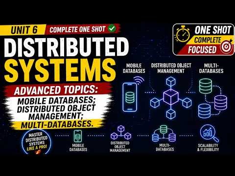Distributed Systems Unit 6 in One Video | Mobile Databases, DOM & Multi-Databases | MAKAUT