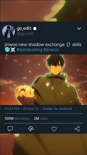 jinwoo new shadow exchange 💱 skills 🥶☠️ #sololeveling #shadowmonarch #shadowarmy #jinwoo