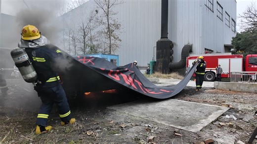 17K views · 32 reactions | Fire Blanket: Looks like a good solution, especially in the case of a car fire. What do you think? #EVFireSafety #fireblanket #firesafety #firesuppression #electricvehicles #safetyfirst | Suntex high-temp fiberglass textiles | Facebook
