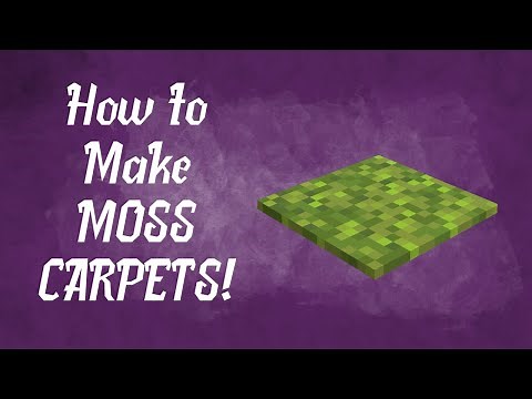 MINECRAFT | How to Make MOSS CARPET! 1.17.1