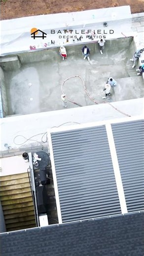 One clean pour with no cold joints.