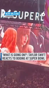 83K views · 1.2K reactions | Taylor Swift attended Super Bowl LIX Sunday, but she was not received with the warmest of welcomes. In video footage shared by the NFL, Swift, 35, looked surprised but unbothered when she heard the negative reaction from fans at Caesars Superdome, where her boyfriend Travis Kelce and the Kansas City Chiefs took on the Philadelphia Eagles. #taylorswift #boo #superbowl #reaction | NBC 6 | Facebook