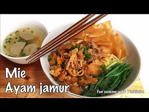 RESEP| Cara Membuat Mie Ayam Jamur * Chicken Mushroom Noodle