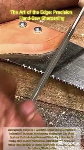 The Art of the Edge: Precision Hand-Saw Sharpening