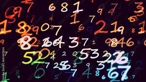 Random digits,Digital binary code. Computer matrix data falling numbers,number background