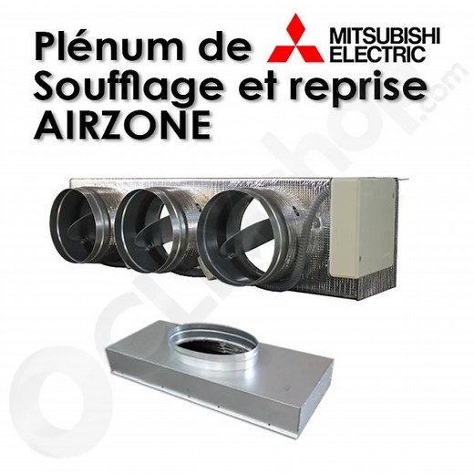 Pack Airzone Mitsubishi Electric plénum Easyzone 25 gainable