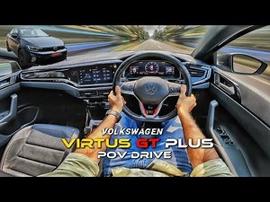 2026 VW Virtus GT Plus Sport 1.5 TSI - Pure POV Drive & Top Speed! 🏁 volkswagen virtus review