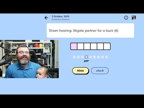 Minute Cryptic Oct 3rd, 2025 #wordgames #crypticcrossword #crossword