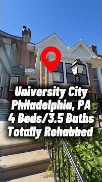 🏡 Stunning Totally Rehabbed Home in West Philadelphia! 🚗✨