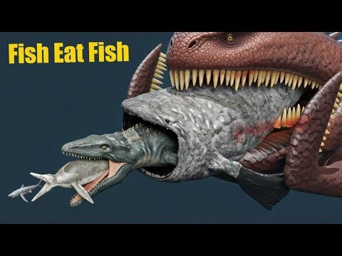 Fish eat Fish | Size Comparison |3D animation