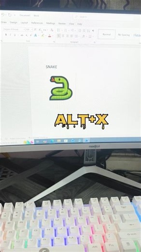 Ms Word Animal Symbol Shortcut Keys 🐍
