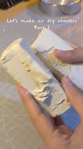 DIY air-dry clay coasters for beginners |Part 1 #coasters #fbreelsfypシ゚viralfbreelsfypシ゚viral #airdryclay #handmade #artist | Tintedmyst