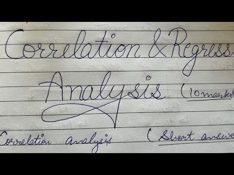 Correlation & Regression Analysis Explained (Short Notes for Exams)