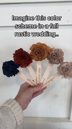 Fall Rustic Wedding Color Palette Ideas