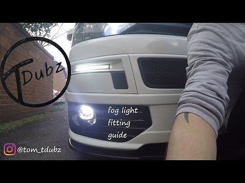 VW T5 fog light fitting guide #travelinlite