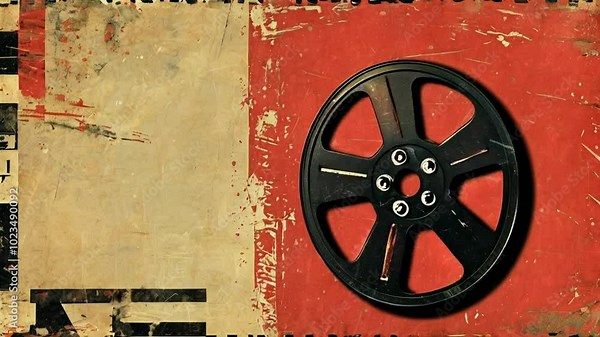 A vintage film reel on a textured background, evoking nostalgia for cinema and filmmaking.