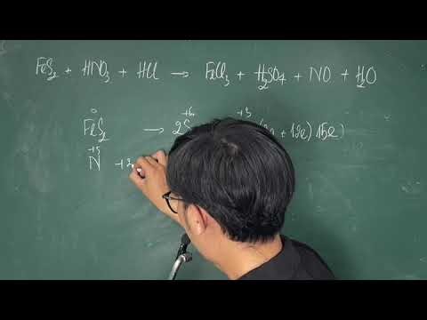 FeS2 + HNO3 + HCl — FeCl3 + H2SO4 + NO + H2O