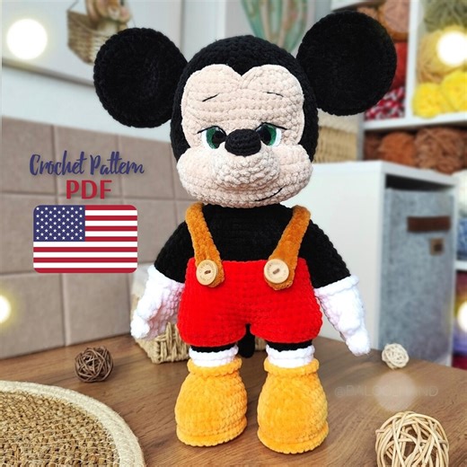 Crochet Pattern Mouse / Amigurumi Mouse / Crochet Cute Mouse / Plush Mouse / Mouse Pattern in ENGLISH - Etsy
