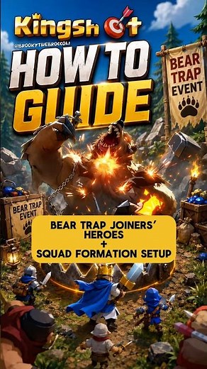 BEGINNERS KINGSHOT BEAR TRAP JOINERS’ HEROES + HOW TO SETUP SQUAD FORMATION