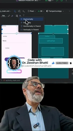 Create Android App in Android Studio Part-9 #android #androidstudio #fyp #coding #appdevelopment