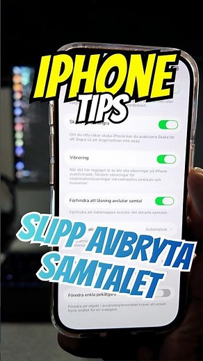 Sluta råka lägga på samtal på iPhone! 🚫📱 #iphone #tips