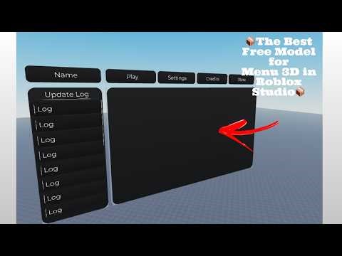 📦The Best Free Model for Menu 3D in Roblox Studio📦