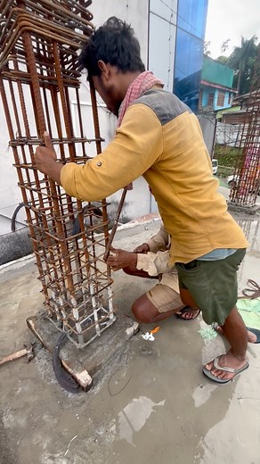 Column rain mistake ❌ 😱 #colunm #building #trendingreel #shutterswork #condoforrent #construction #HomeSweetHome #viral #fb | Raja bhai page