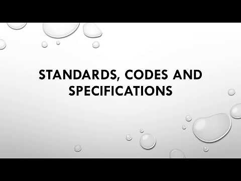 CODE, STANDARD & SPECIFICATION