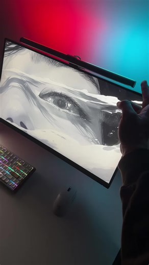 My dark circles are gone🤩 #monitorlight #techfinds #tiktokmademebuyit | Monitor Lights