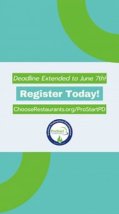 1.4K views · 4 comments | Applications for ProStart Professional Development have been extended to June 7th!  ProStart PD’s goal is to equip educators with tools to enhance the experience of their students, encouraging them to pursue restaurant and hospitality careers. Click the link to register today: ChooseRestaurants.org/ProStartPD | ProStart Program | Facebook