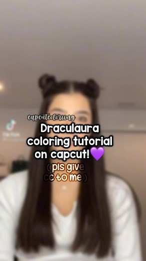 / Draculaura coloring tutorial on capcut /#capcutcoloriing #fyp #foryourpage #capcut #coloring #tutorial