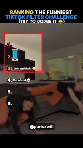 Ranking The Funniest Tiktok Filter (Try To Dodge It) Challenge Part 2 😂 #tiktoktrend