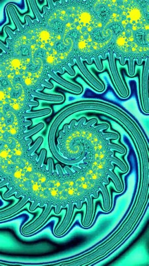 #shortart #hypnotic Electric Blue Mandelbrot on Neon Yellow • High-Speed Psytrance Fractal Trip