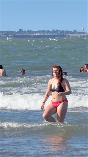 🇦🇷 Mar Del Plata Beach A Beautiful Day