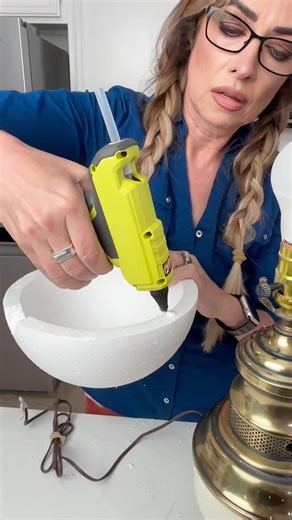 👻 DIY Ghost Lamp Makeover | Upcycled Spooky Halloween Decor 🎃🕯️ ✨ Turn thrifted treasures into hauntingly cute home decor! I transformed a Goodwill lamp into this glowing ghost by adding a hollow Styrofoam sphere, draping gauze for a spooky floaty effect, and finishing it with painted wooden eyes. This easy upcycle makes the perfect Halloween lamp, ghost night light, or spooky accent for your haunted house setup. 👻💡 ♻️ Budget-friendly • 👩‍🎨 Handmade • 🕷️ Spooky Season Ready #Halloween #d