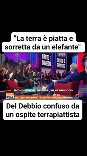 260K views · 750 reactions | Del Debbio a dir poco sconcertato dalle affermazioni di un ospite terrapiattista. #DelDebbio #drittoerovescio #terrapiattista #tv | TvBlog.it | Facebook