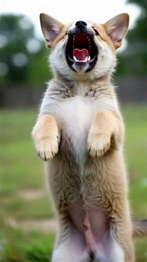 Cute Puppy Tries to Howl for the First Time | Adorable Squeaky Howl 😂