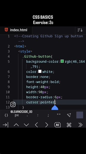 CSS BASICS Exercise 2c #coding #webdesign #css3 #css
