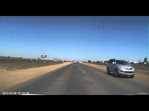 High speed car chase in South Africa