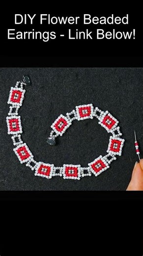 Easy Seed Bead Bracelet ❤️ Square Stitch Beginner Tutorial