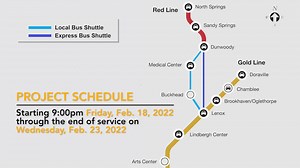 12 comments | Keeping our tracks and switches in a state-of-good-repair is critical for safe rail operations. It’s time for us to replace these switches in the center of GA-400. Red Line service will be suspended south of Dunwoody Station from 9:00pm February 18 through the end-of-service on February 23. Buses will connect at Dunwoody, Medical Center, Buckhead, and Lenox Stations. Learn more: https://itsmarta.com/trackreplacement.aspx #MARTA2040 #MARTAbackontrack | MARTA | Facebook