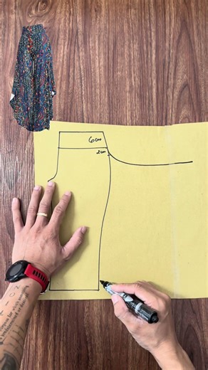 How to design wide-leg pants with ruffles #sewing #fashion #diy #foryou