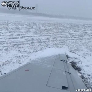 127K views · 2.8K reactions | ‘I THINK WE LANDED’: As snow and record cold sweep east across the country, new passenger video shows the frightening moment an American Airlines plane skid off the runway due to icy conditions while landing at Chicago’s O’Hare International Airport; no injuries were reported. Complete weather coverage tonight and follow ABC News for the latest throughout the day. | ABC World News Tonight with David Muir | Facebook