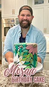 29K views · 1.6K reactions | Created this mosaic-inspired cake for my mom.  @highlight #Cupcakes #Cakes #Cake #Decorating #Baking #CakeDecorator #ButtercreamCakes #CakeDecorating #CakeInstagram #CakeArt #BirthdayCake #Birthday #cakesofinstagram #cakedecorating #cakedesign #cakestagram #cakelover #cakeart #decoration #tutorial #learning #caketutorial #viralreels | Johnny Krause | Facebook