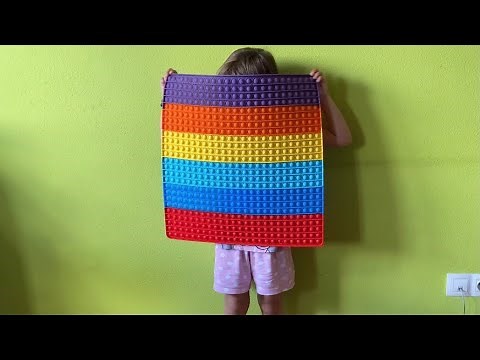 popit SUPER JUMBO gigante Pop It 50cm 625 burbujas el más grande Fidget toys unboxin & review